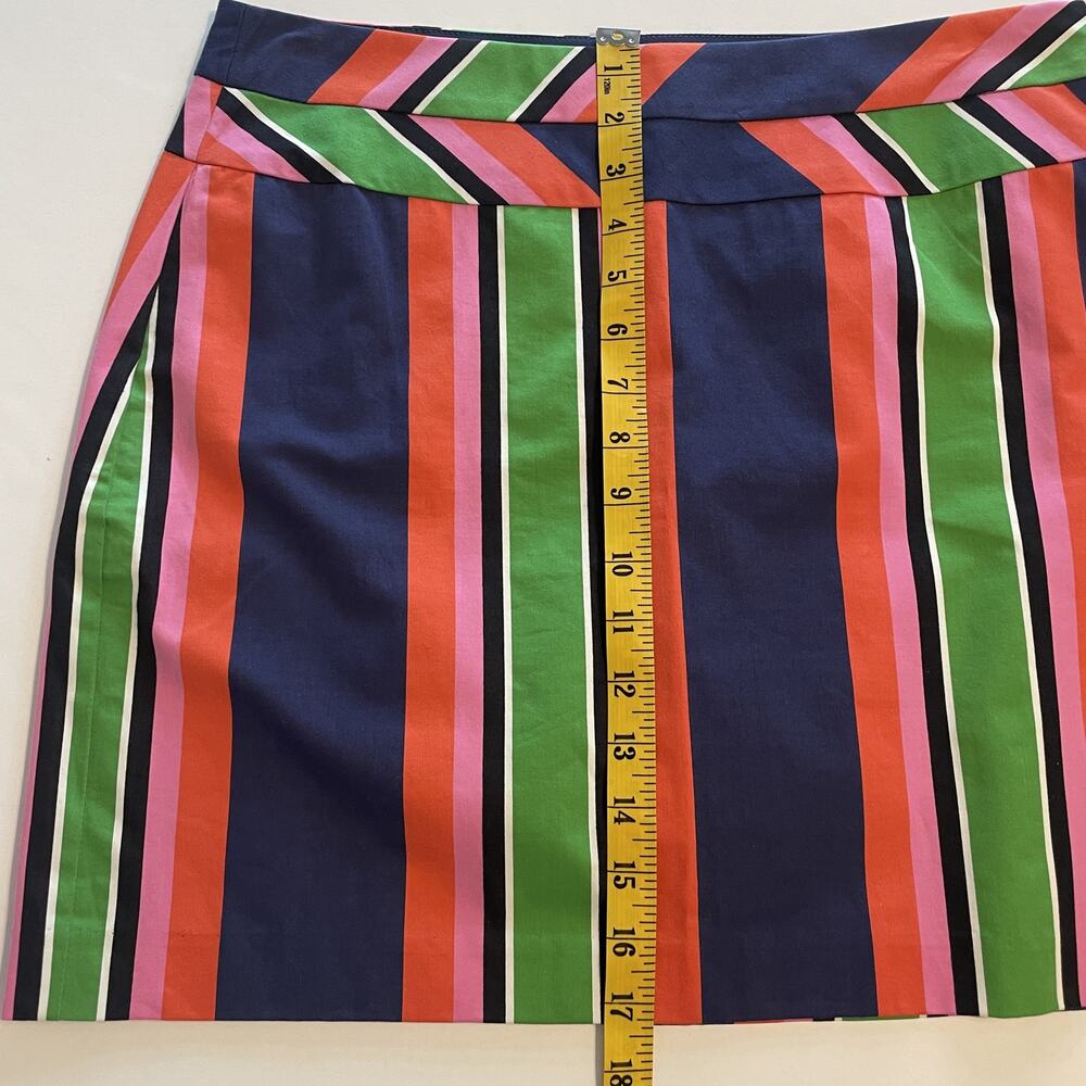 Trina Turk Free Time Skirt Womens Size 4 Green Blue Pink Colorful Bold Career - Picture 10 of 10